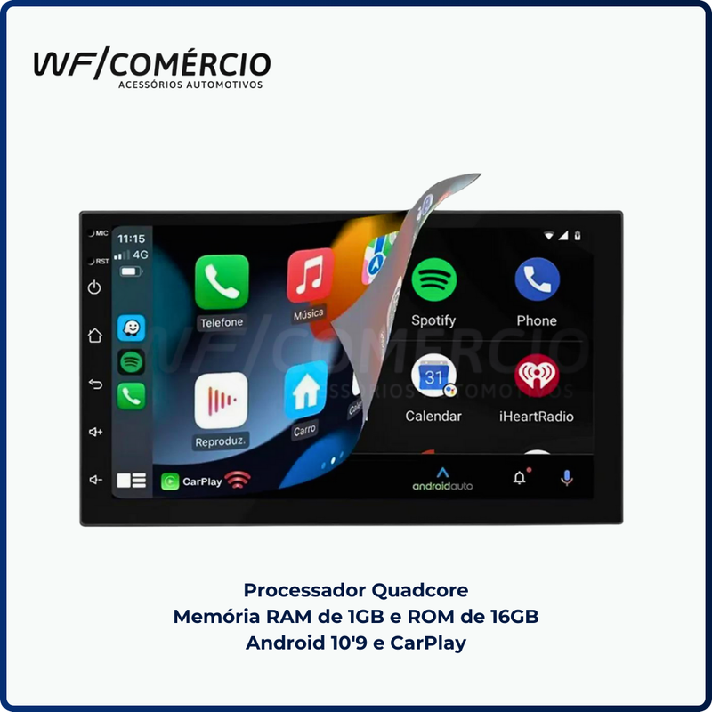 MÍDIA ANDROID 7" 1+16G QUADCORE