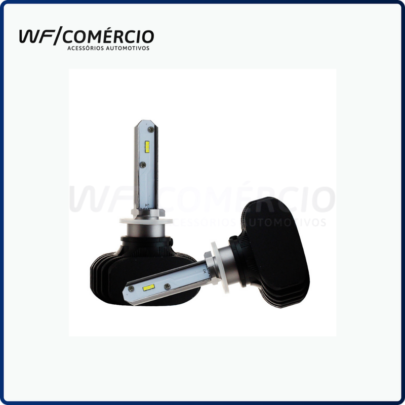 PAR DE LÂMPADAS SUPER LED MODELO S1 - 6000LM, 6500K, 60W, 12V